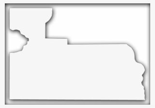 A Map Of Orange With An Outer Shadow Box Around The - Silhouette