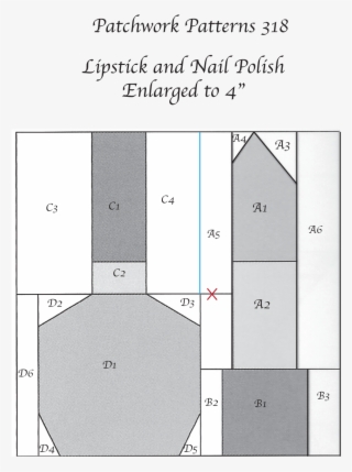 Lipstick - Lipstick Quilt Block