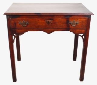 Oak Side Table With Pierced Corner Brackets And Single - End Table