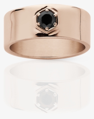 Hexagon Stone Band - Engagement Ring