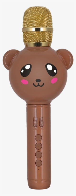 E102 Cute Bear Cartoon Handheld Wireless Karaoke Microphone - Cartoon