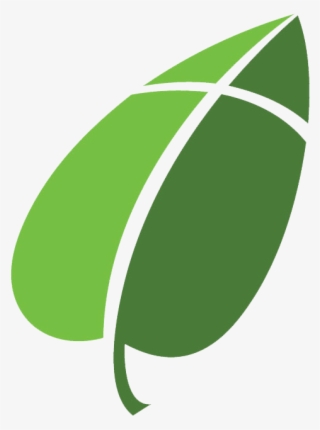 Leaf Two Color, Square - Illustration