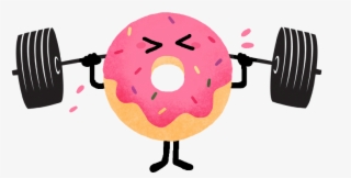 Donut Fitness - Weightlifting Logo Design