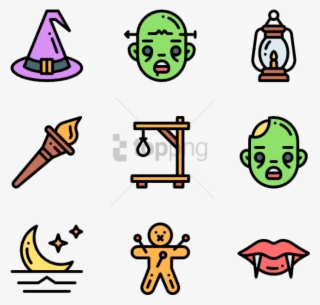 Free Png Freeuse Stock Scary Icon Packs - Halloween Transparent Icons