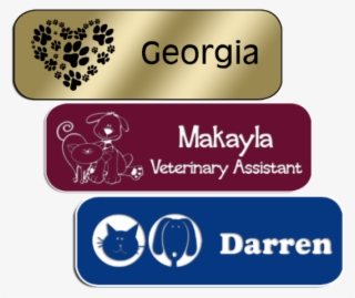 Rectangular Nametags - Graphic Design