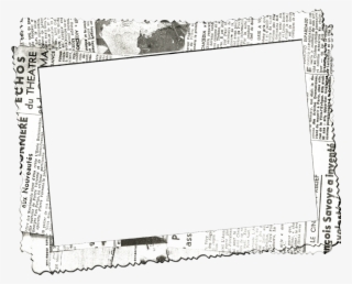 #ftestickers #frame #borders #newspaper #vintage #retro - Newspaper Transparent Frame