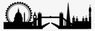 London Clipart Silhouette - London Skyline Silhouette Png