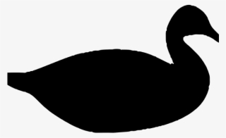 Silhouette Clipart Duck - Silhouette Of A Duck