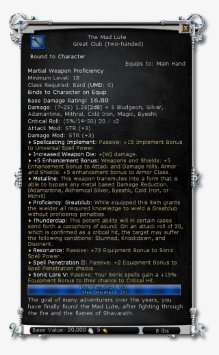 And So The Mad Lute Was Very Loved, And Many People - Ddo