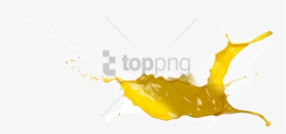 Free Png Yellow Paint Splash Png Png Image With Transparent - Illustration