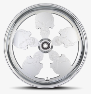 Skull Chrome Wheel - Platinum