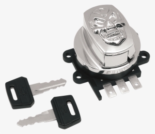 Skull Chrome Oem Replacement Ignition Key Switch 93-02 - Softail