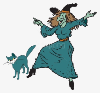 Free Png Download Fun Halloween Witch Kid 2 Clipart - Witch Clipart Transparent