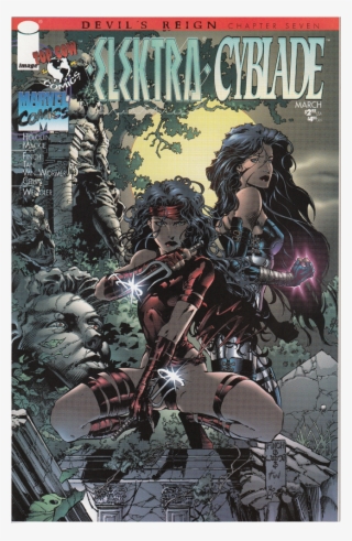 Devil's Reign/7 “elektra Cyblade” - Fear And Loathing Comic Books Cover