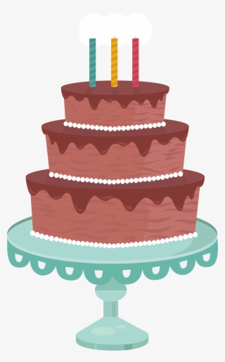 Vector Layers Cake - Birthday Cake With Layers