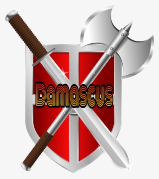 Damascus - Sword And Shield Transparent