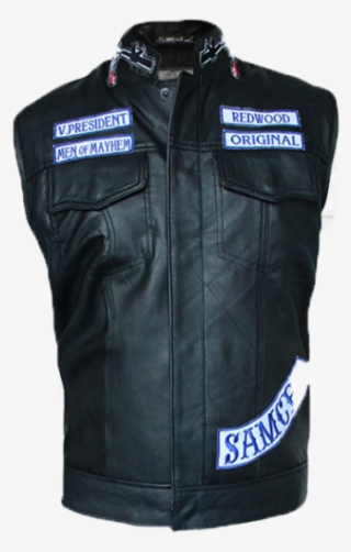 Charlie Hunnam Sons Of Anarchy Leather Vest - Vest