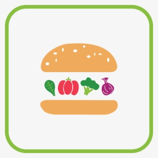 Veggie Burger Clipart Transparent Food - Fast Food