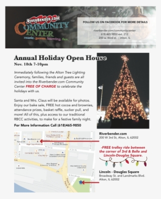 Free Trolley Ride Between The Corner Of 3rd And Belle - Christmas Tree