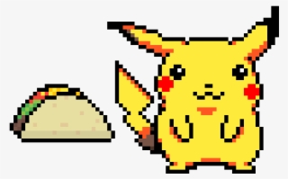Someones Been Eating Too Many Tacos - Pikachu Pixel Art