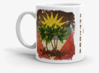 Grunge Flag White Glossy Mug - Mug