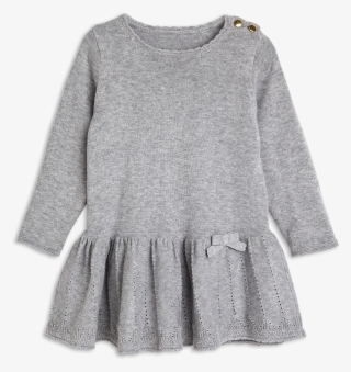 Knitted Dress Grey - Šaty Lindex Vel 122