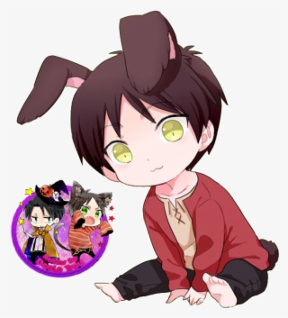 Eren Jaeger ~ Attack On Titan ~ Anime Chibi - Mamoru Miyano Png