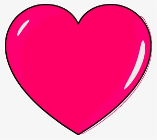 Small, Outline, Cartoon, Heart, Love, Pink, Hearts - Pink Heart