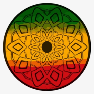 #mandala #vertjaunerouge #reggae #rasta #geometricpatterns - Circle