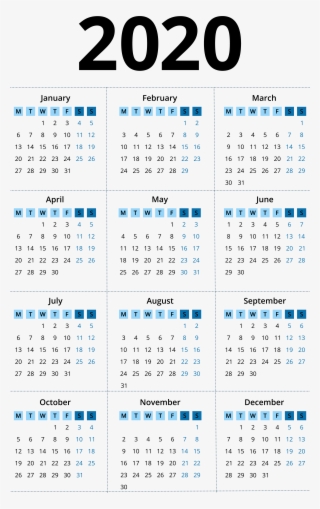2020 Calendar Png Image - Calendario 2009 - 4985x8000 PNG Download - PNGkit