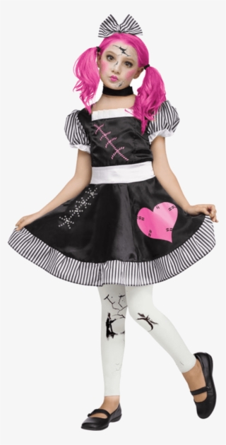 Child Broken Doll Halloween Costume - Doll Halloween Costume