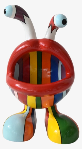 Colourful Fibreglass Sculpture Of Original Design - Figurine