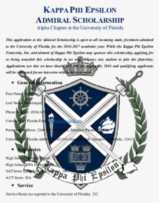 Docx - Kappa Phi Epsilon Crest