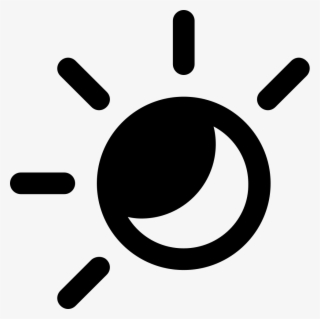 Png Black And White Eclipse Svg Black And White - Hot And Cold Icon