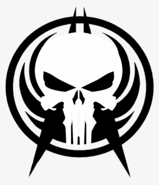 Wraith Icon - Punisher Skull Logo Png White