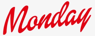 Monday Logo Design Png - Calligraphy