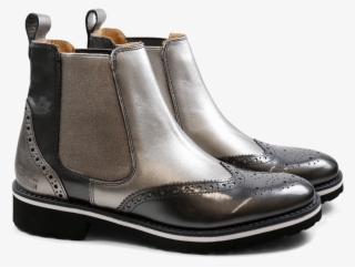 Ankle Boots Esther 7 Patent Gunmetal Laminato Gunmetal - Chelsea Boot