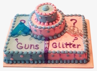 Laura Kate Daleverified Account - Guns Or Glitter Gender Reveal Cake