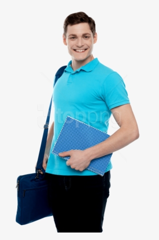 Free Png Man Teacher Png Images Transparent - Man Holding Laptop Bag