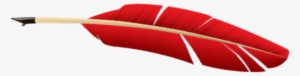 Quill Pen Png - Feather Pen Png Red