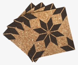 Eight-pointed Star Quilt Pattern Cork Coasters - Drink Coaster