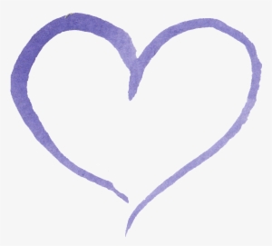 This Graphics Is Purple Heart Love Transparent Decorative - Purple