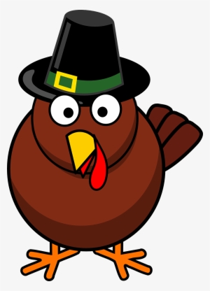 Graphic Free Download Thanksgiving Jokes Clowns On - Cartoon Turkey With Pilgrim Hat