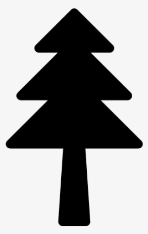 Christmas Tree Silhouette Vector - Basic Plane