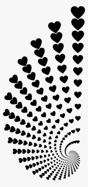 Hearts Swirl Design Black Svg Black And White Library - Heart Black And White Designs