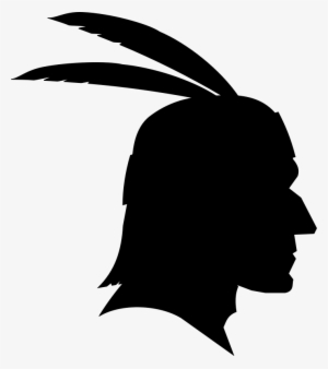Cornucopia Clipart Indian - Silhouette Of A Native American