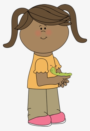 Png Download Spring Clip Art Images With A Caterpillar - Happy Cartoon Girl Face