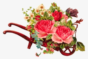 Watercolor Floral Wedding Elements, Clipart, Png, Vintage - Flower Bouquet Vintage Png