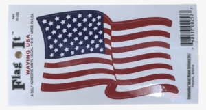 Waving American Flag Sticker - American Waving Flag Vinyl Decal