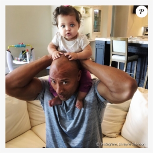 Dwayne Johnson Avec Sa Fille De 8 Mois, Jasmine - Dwayne Johnson Daughter Eyes